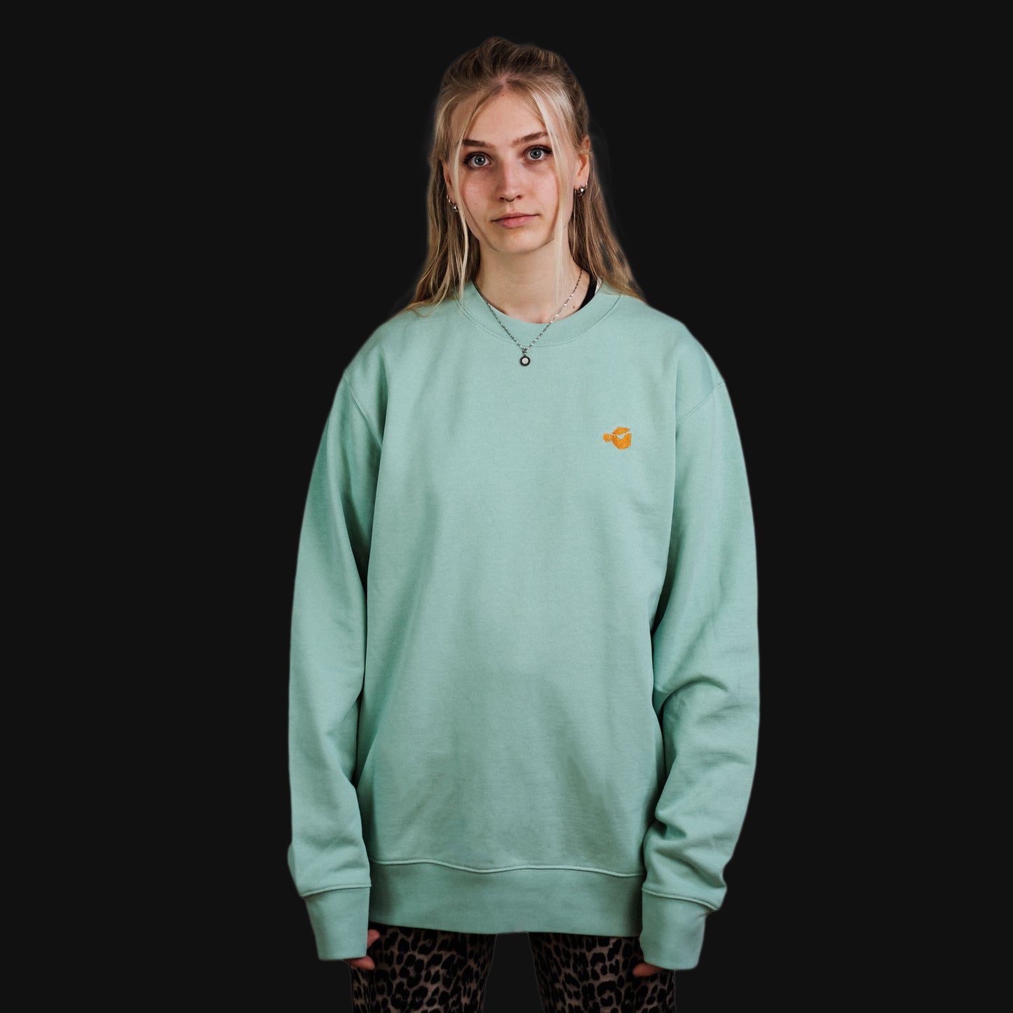 Take me home - Kunstdruck auf Sweatshirt (Türkis)
