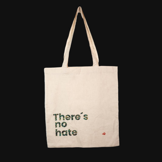There´s no hate Bag Beige